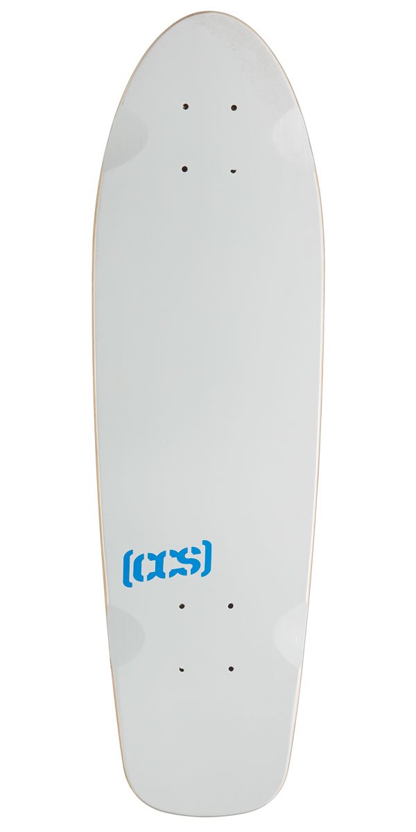 CCS Logo Cruiser Skateboard Deck - White - 8.00