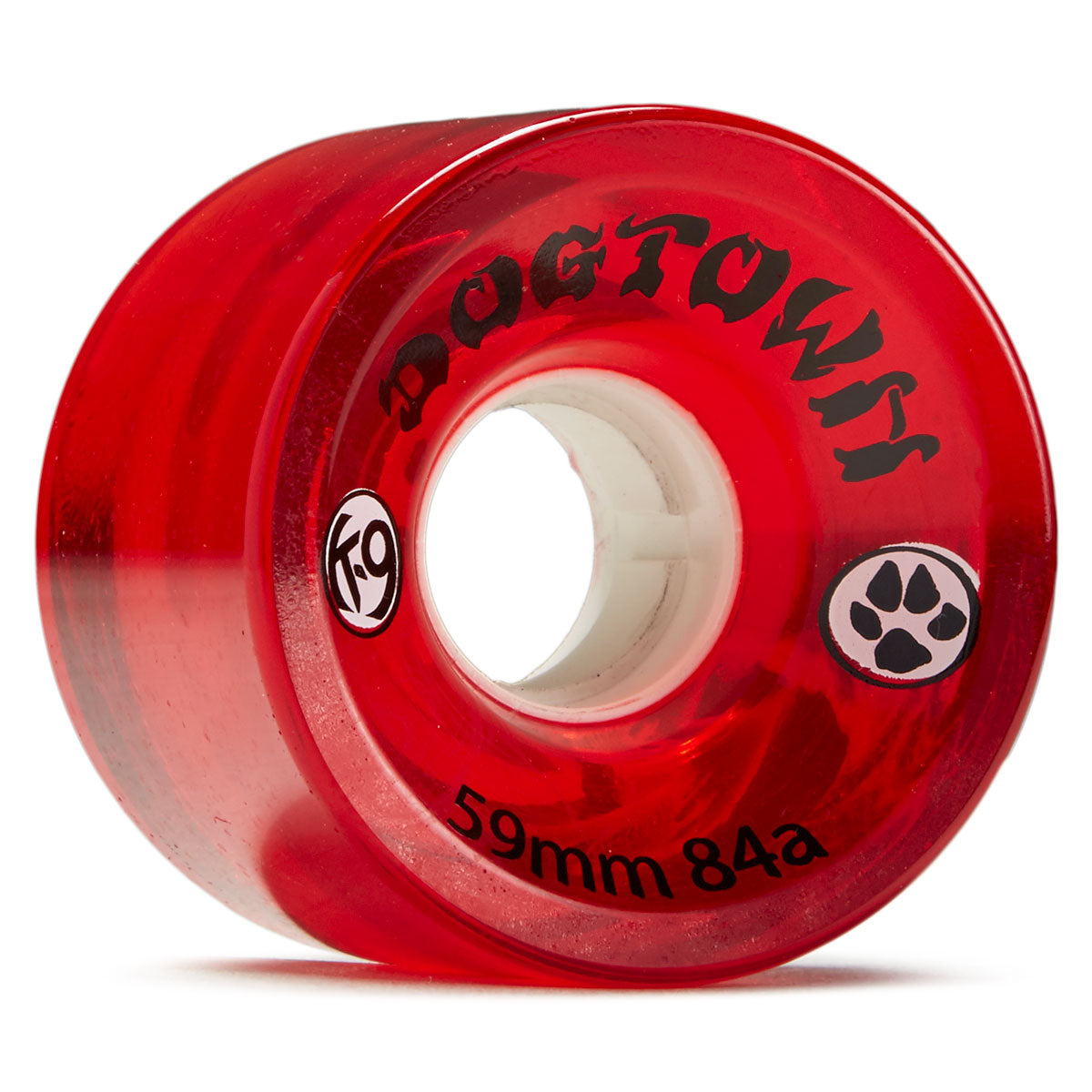 Dogtown K-9 84a Skateboard Wheels - Clear Red - 59mm image 1