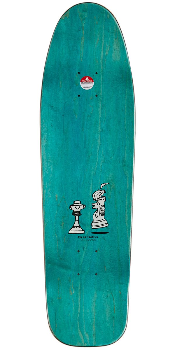 Polar Dane Brady Checkmate on a DANE 1 Jr. Skateboard Deck - White ...