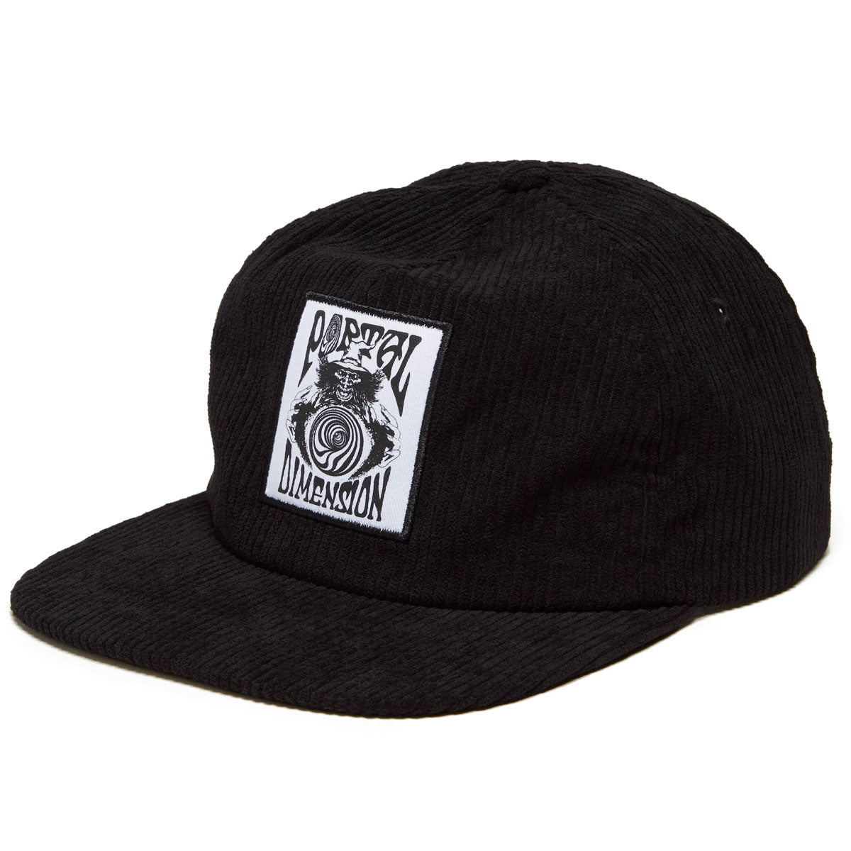 Portal Dimension Wizard Swirl Corduroy Hat - Courdoroy Black image 1