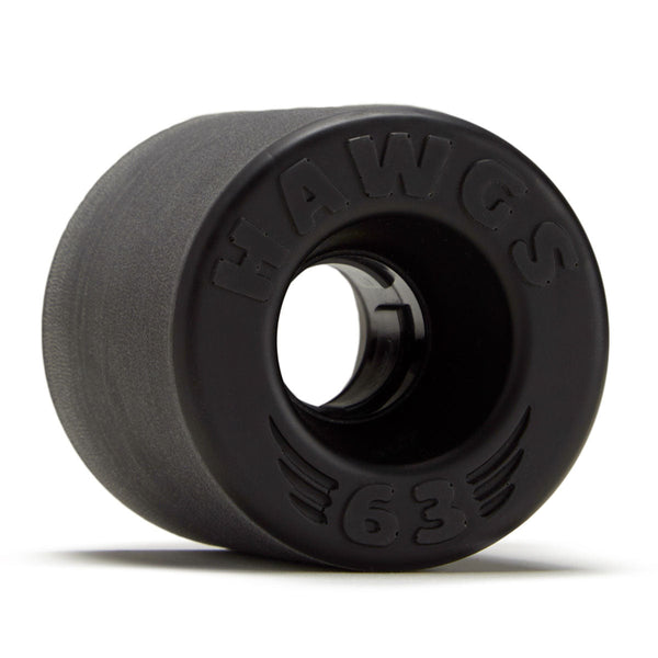 Hawgs Doozies 78a Stone Ground Longboard Wheels - Black - 63mm