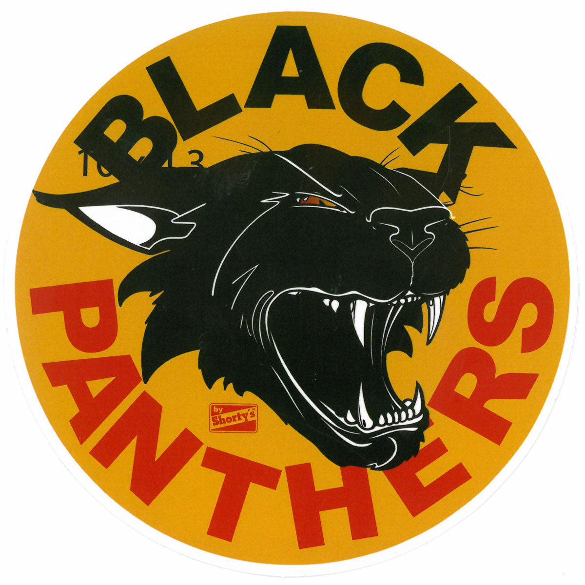 Shorty's Black Panthers Circle Sticker - 4