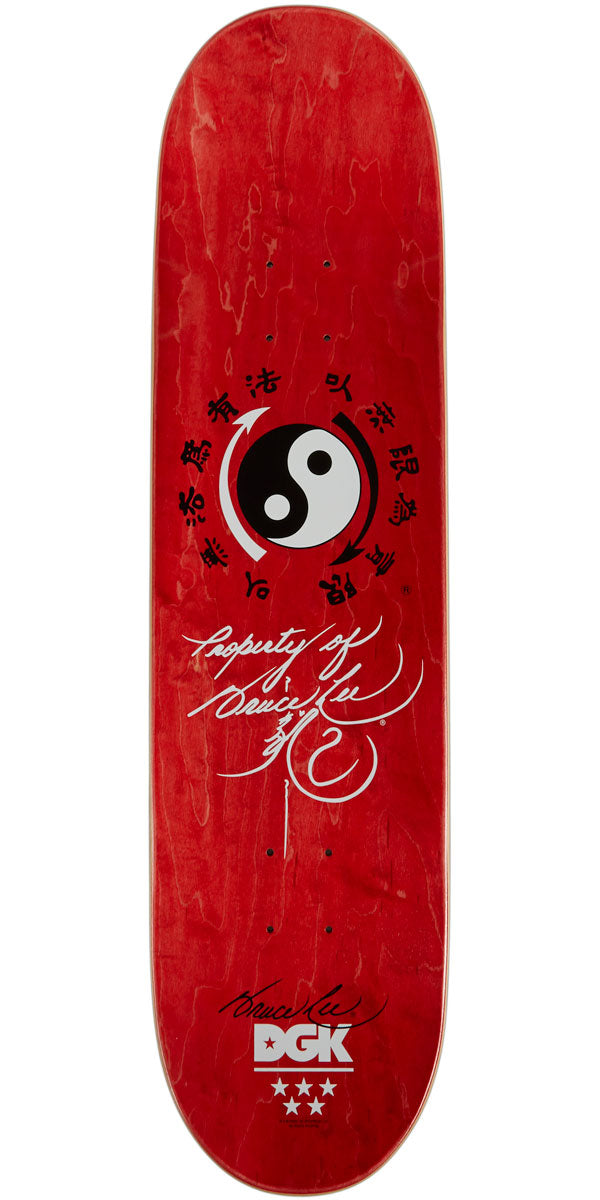 DGK x Bruce Lee Like Echo Skateboard Complete - Silver Foil - 8.06