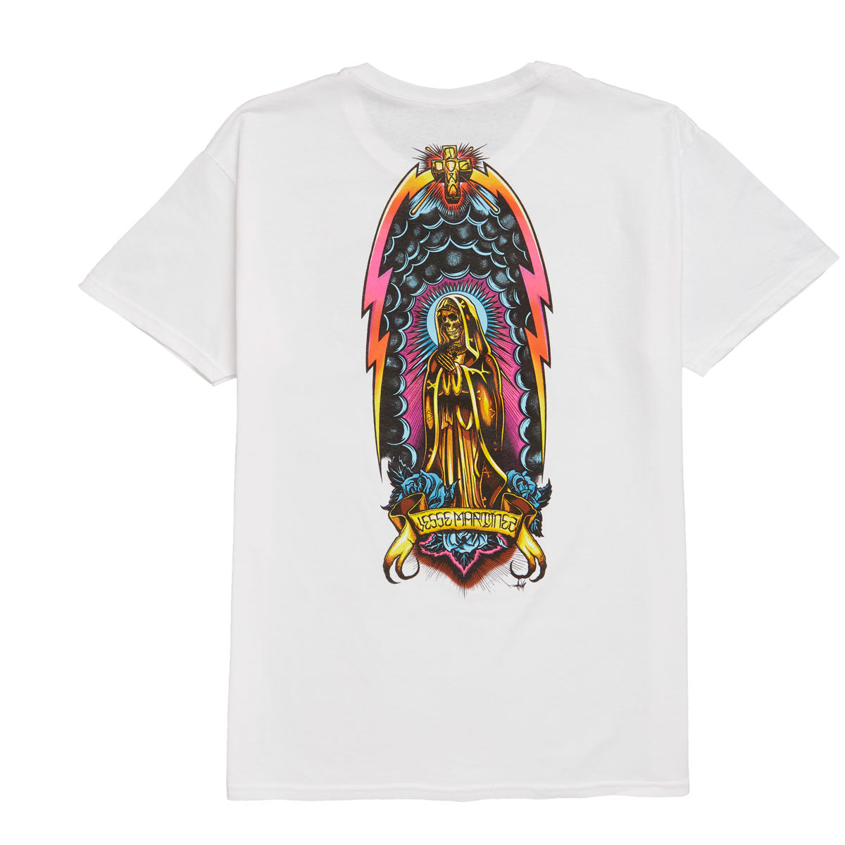 Dogtown Jesse Martinez Guadalupe Handshake T-Shirt - White image 1