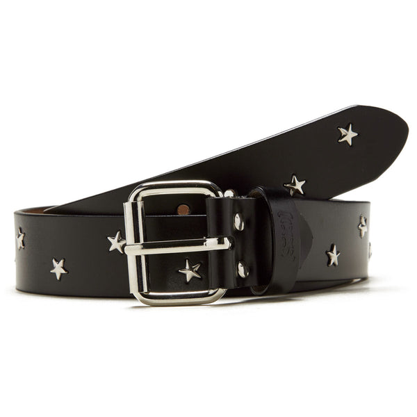 CCS Star Studded Leather Belt - Black