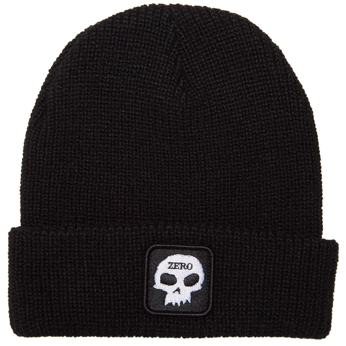 Zero Single Skull Patch Beanie - Black image 1